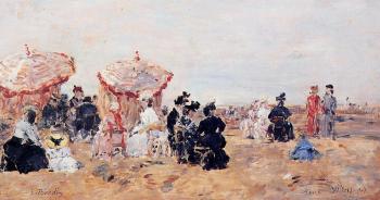 尤金 佈丹 Villers, Beach Scene 尤金 佈丹 Villers, Beach Scene